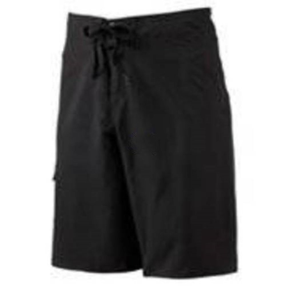 Hang Ten Board Shorts 30 Mens Black Swim Bottoms Quick Dry 11" Inseam